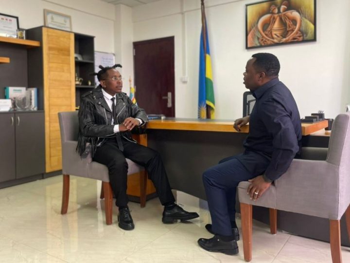 Minister Dr. Utumatwishima meets Bushali